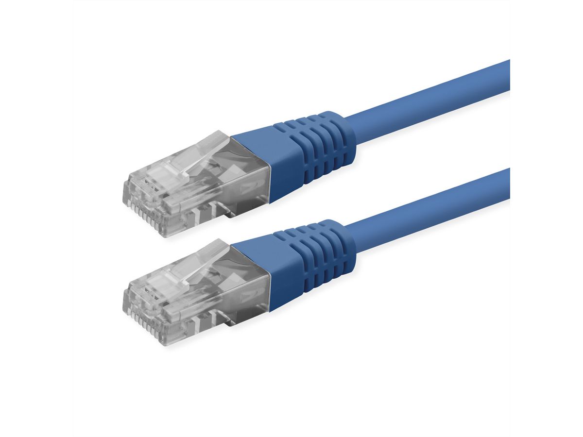 ROLINE Patchkabel Cat.6 (Class E), UTP, PoE, blau, 5 m