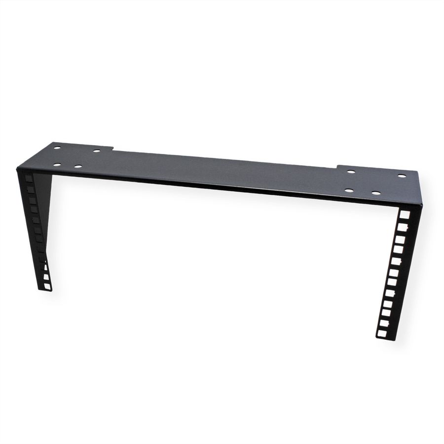 19" wand-/ondersteuningsbeugel, 4 HE, zwart