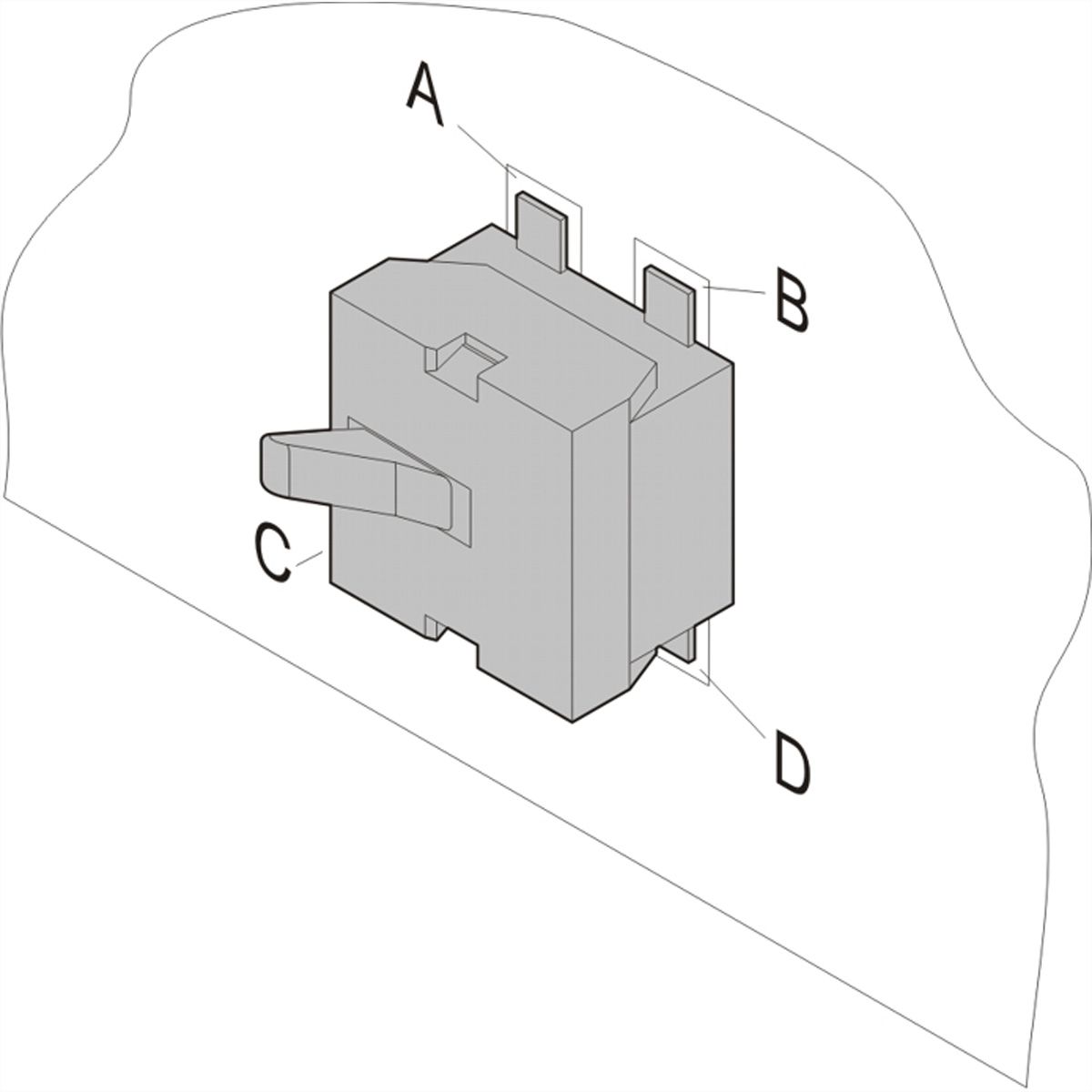 SCHROFF Microschakelaar voor AMC Modules