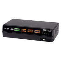 ATEN CS1144DPH4 4-poorts USB 5K DP/HDMI, Universele Secure KVM-switch met twee schermen
