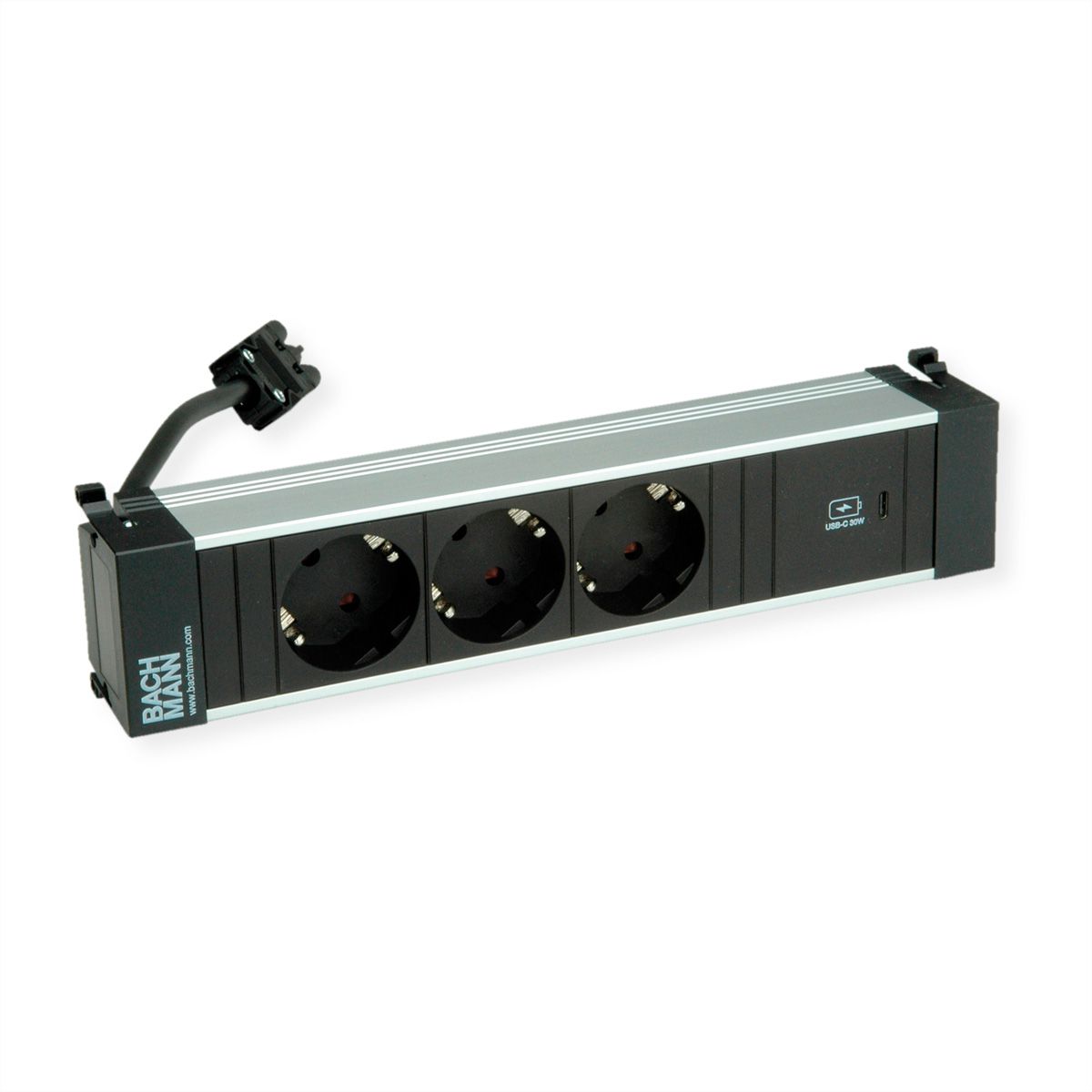 BACHMANN POWER FRAME M 3xCEE7/3, 1xUSB C 30W 0.2m GST18