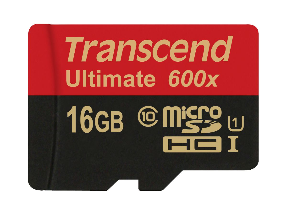 Transcend microSDHC Class 10 UHS-I 600x 16GB