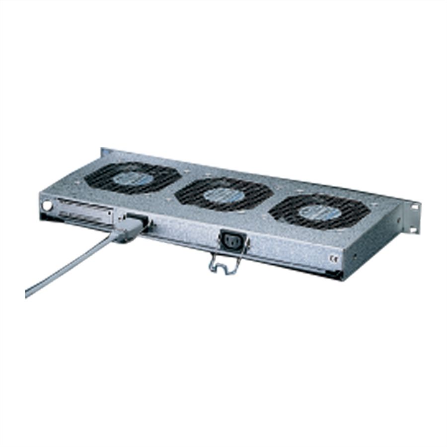 SCHROFF 19" ventilatoreenheid, 1 HE, met frontswitch, 6 ventilatoren, 24 VDC