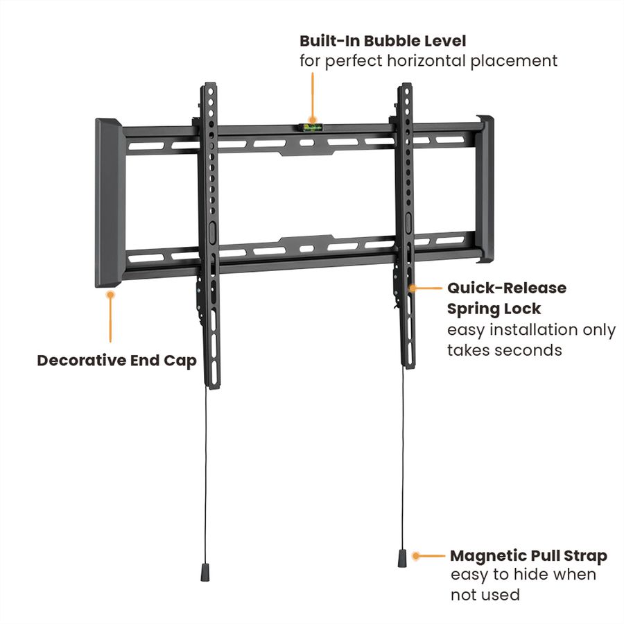 VALUE TV Wall Mount, 27mm Wall Distance, < 75kg, VESA 600x400, fixed