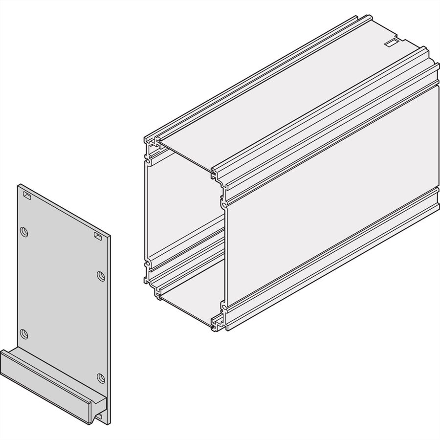SCHROFF Frame Type Plug-In Unit Front Panel, Unshielded, 6 U, 10 HP, 2.5 mm, Al, Front Anodized, Rear Conductive