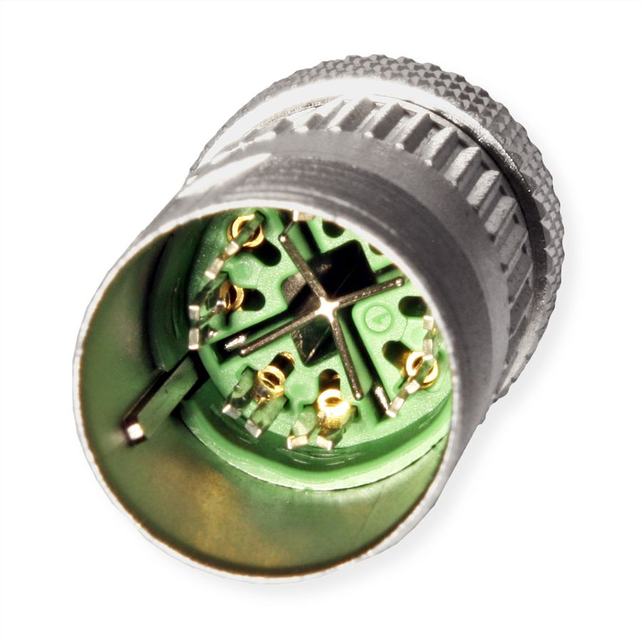 METZ CONNECT E-DAT M12 X-gecodeerde, in het veld aansluitbare connector