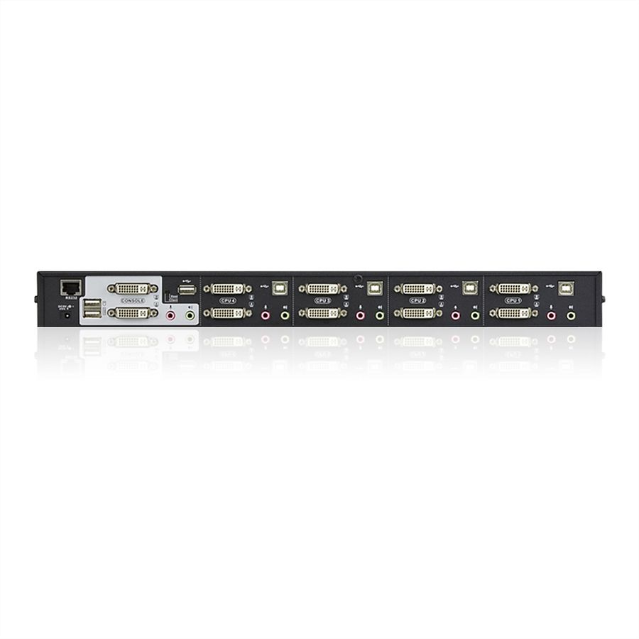 ATEN CS1644A KVM switch Dual View DVI, USB, audio, 4 poorts