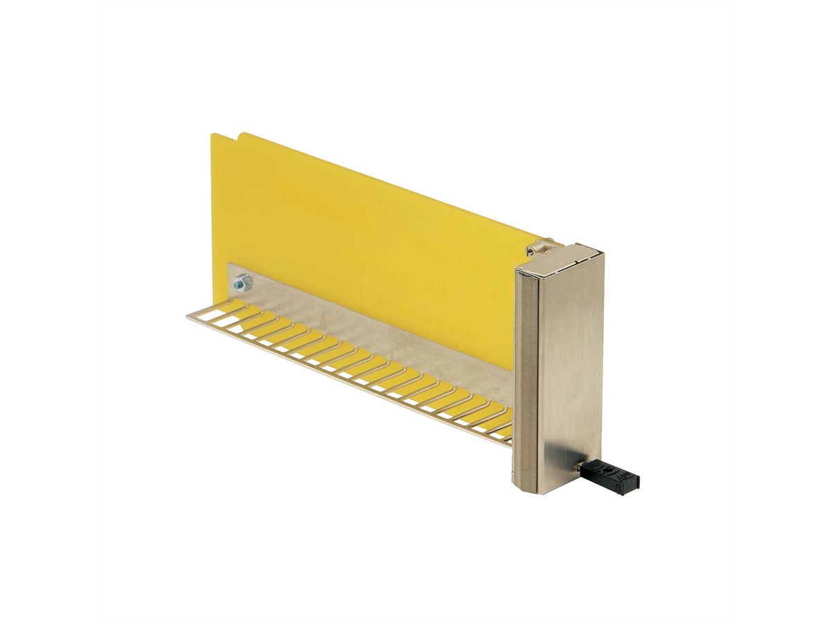 SCHROFF AMC plamuurmodule met greeplijst, enkele grote, aluminium