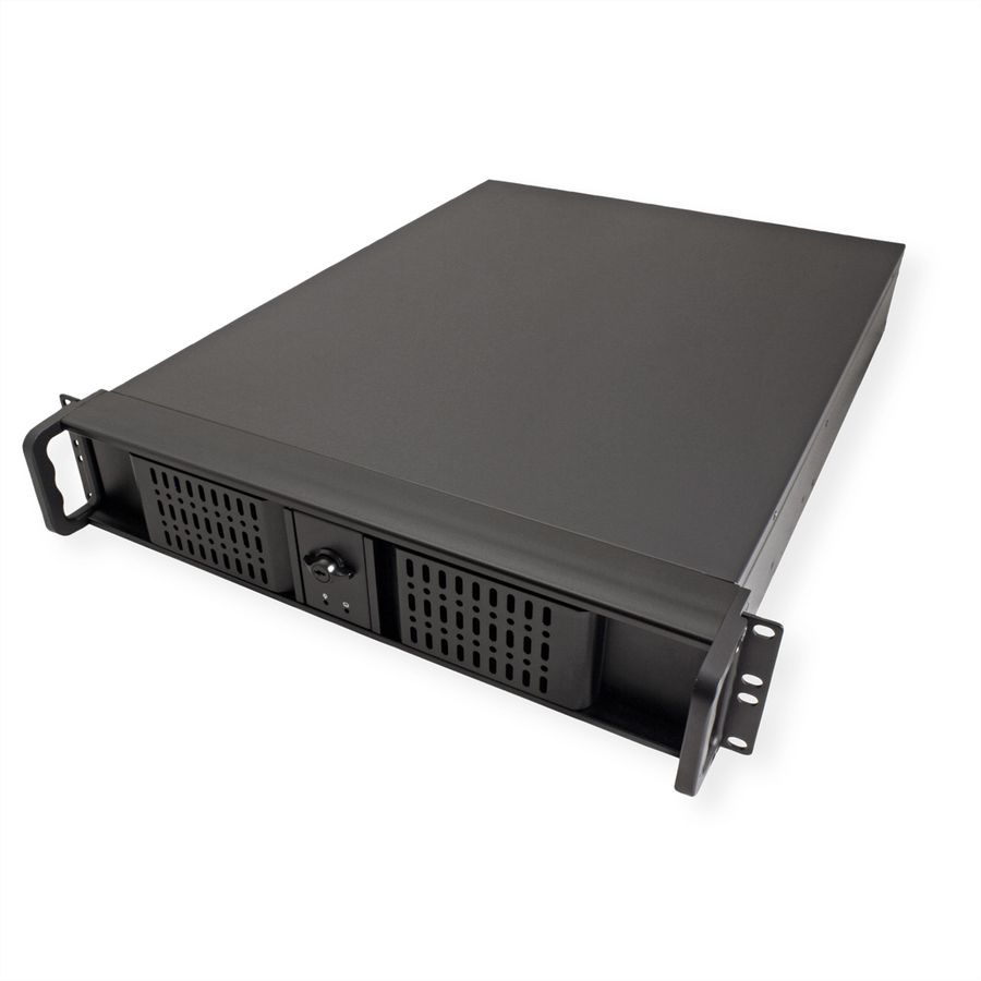 19" serverbehuizing, 2HE, lang, IPC 2U 2098-SL, zwart