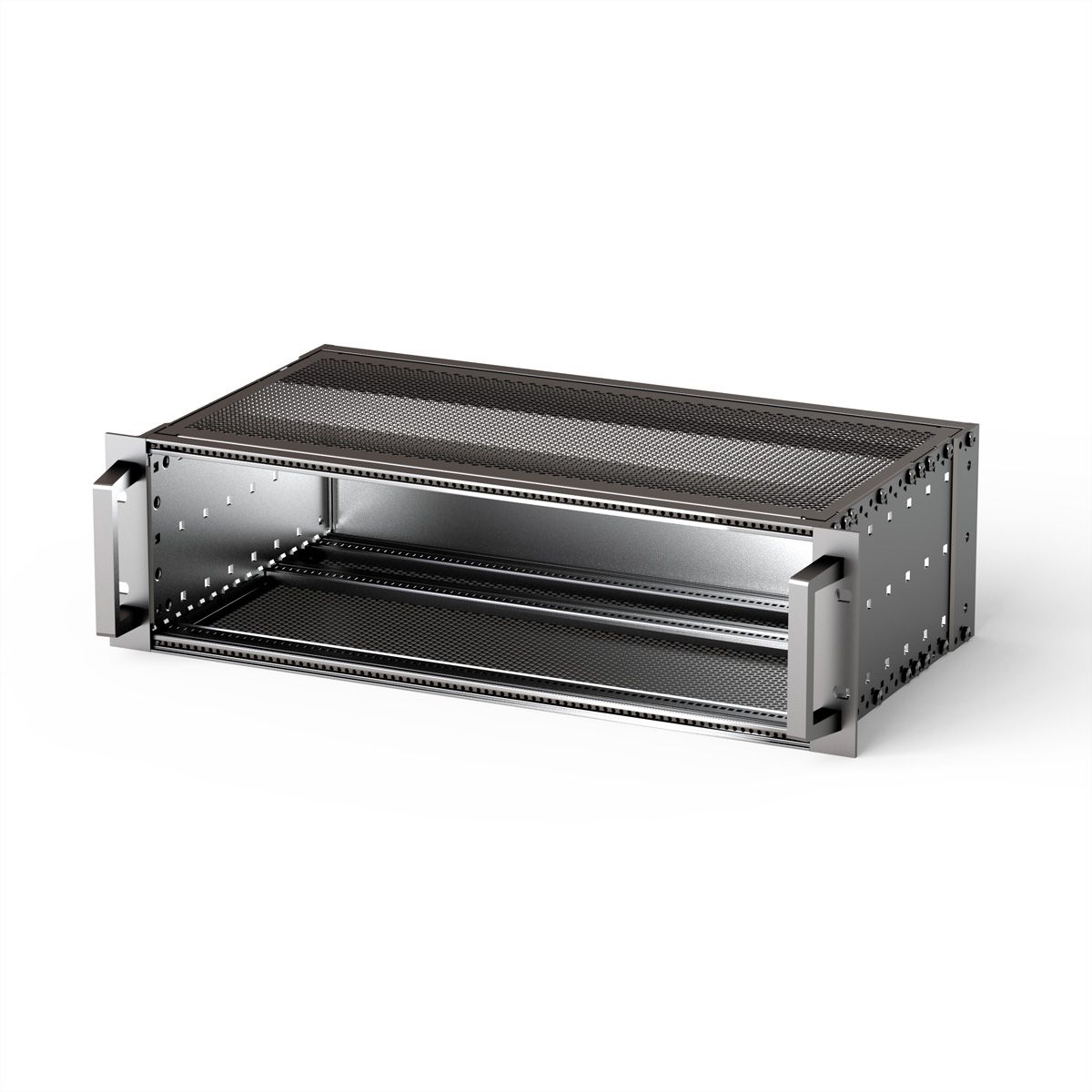 SCHROFF EuropacPRO 19" Subrack Kit for Backplane, Heavy, Shielded, Front Handle, 3 U, 235 mm