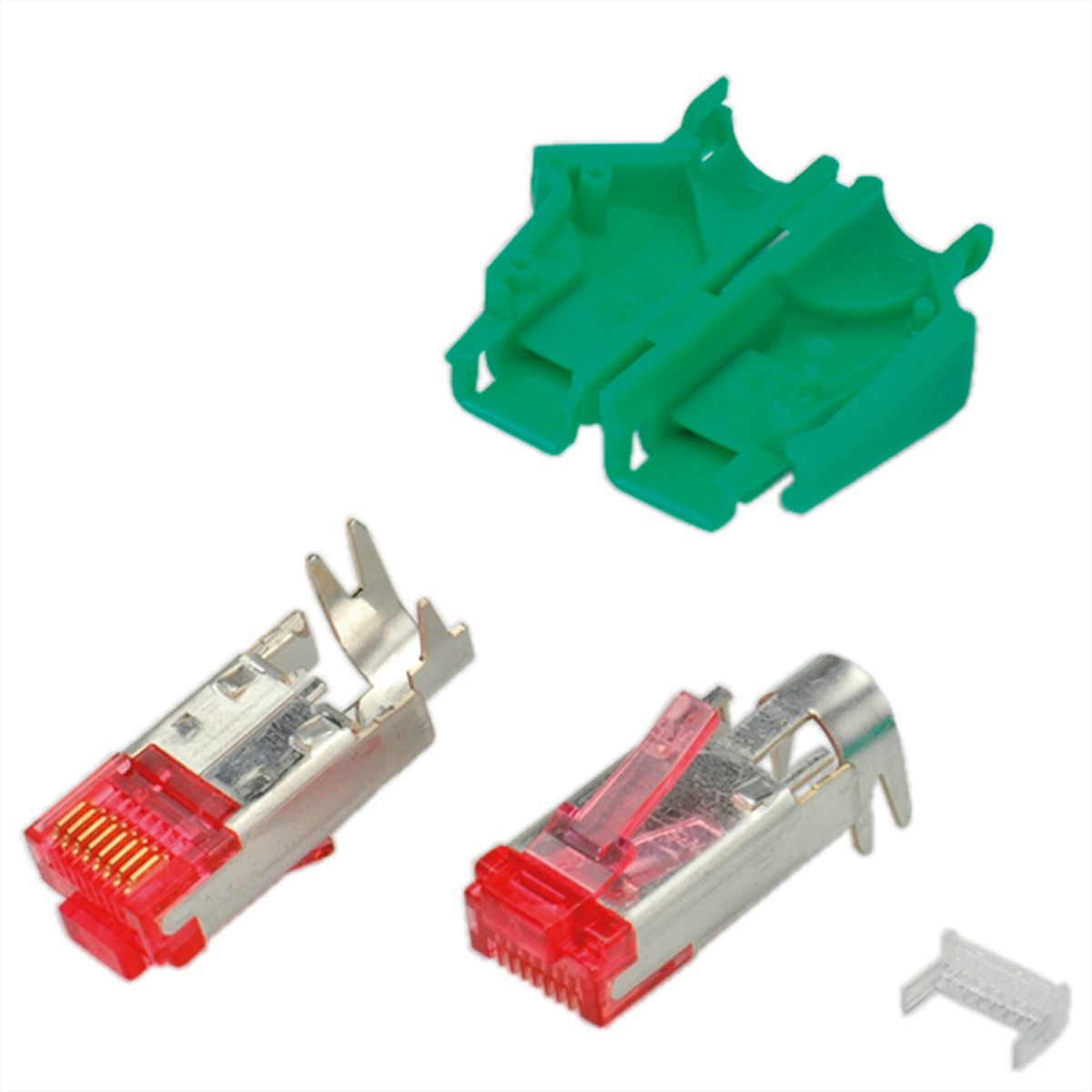 HiRose TM21 Stecker geschirmt, Tülle grün, 50 Stück