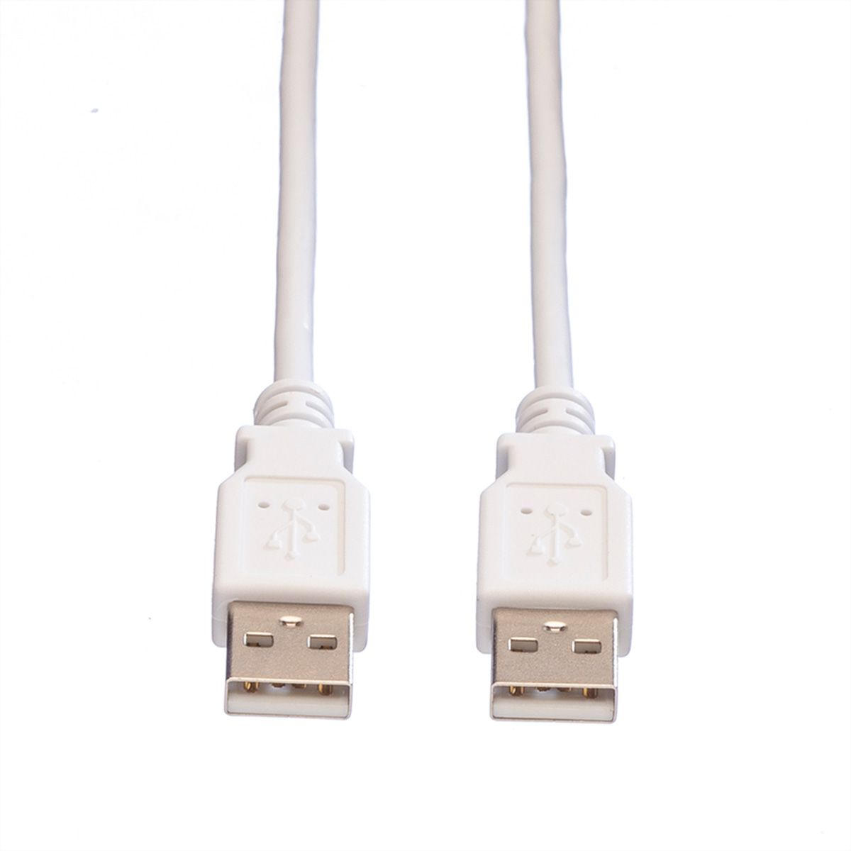 VALUE USB 2.0 Cable, A - A, M/M, white, 0.8 m