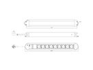 BACHMANN PRIMO stekkerdoos 9x geaard contact, aluminium, 1,75 m