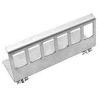 VALUE - DIN-rail adapter leeg, voor 6 keystones