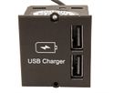 BACHMANN Custom Module USB Double Charger, black, 0.2 m
