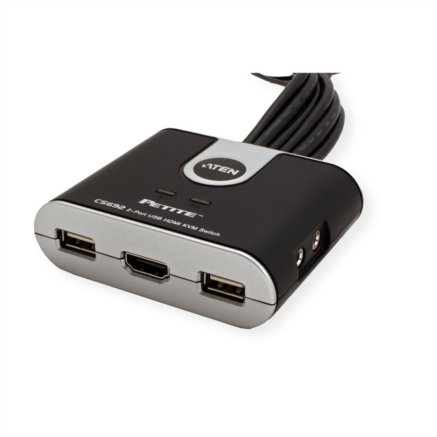 ATEN CS692 KVM switch, USB, HDMI, audio, 2 poorts