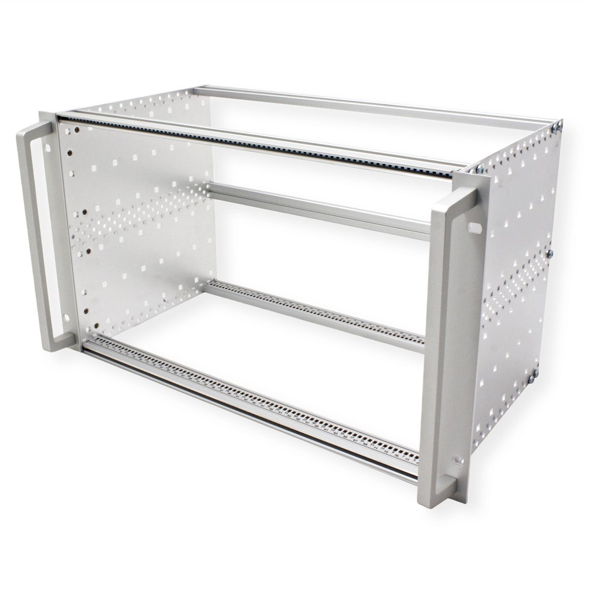 SCHROFF EuropacPRO 19" moduledrager voor moduledrager, zwaar, achteraf af te schermen, met handgreep vooraan, 6 HE, 235 mm