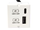 BACHMANN USB A/C 22Watt Charger CM white, white