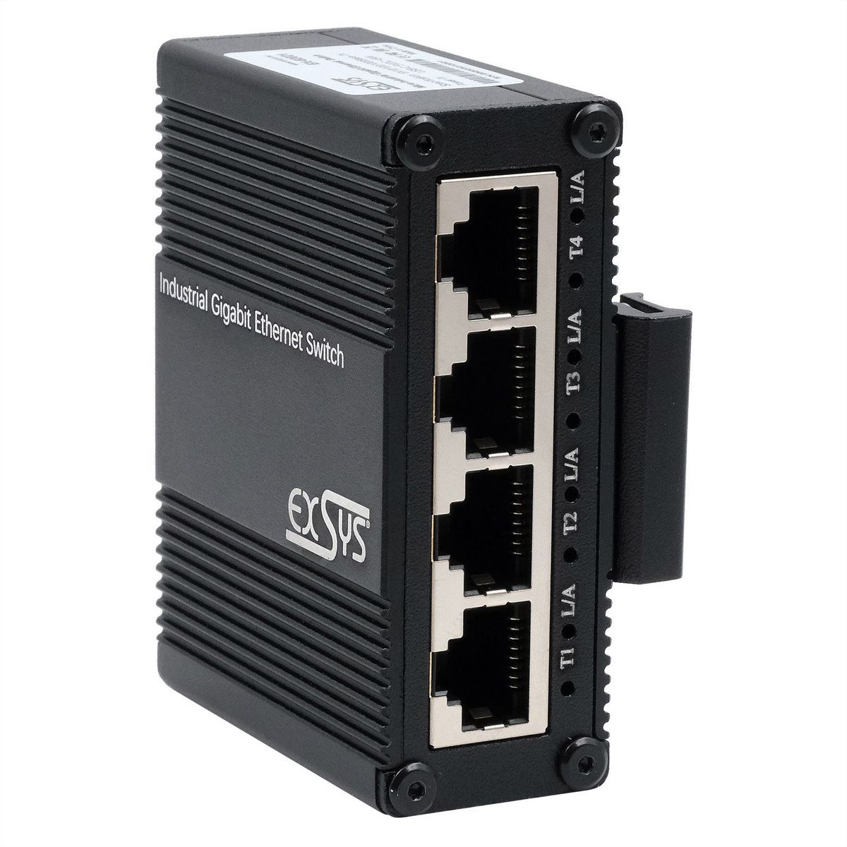 EXSYS EX-62021 5-poorts industriële Gigabit Micro Switch, Ongemanaged, USB-C voeding