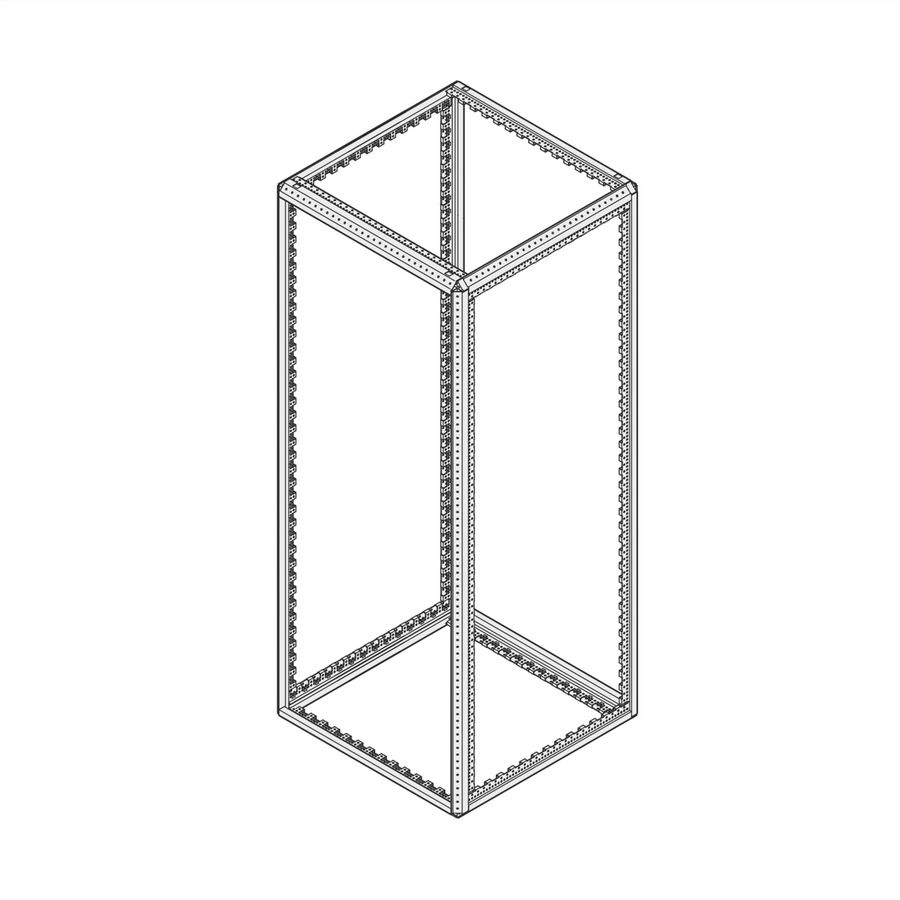 SCHROFF Varistar kastframe, Slim-Line, 2000H 600B 1100D