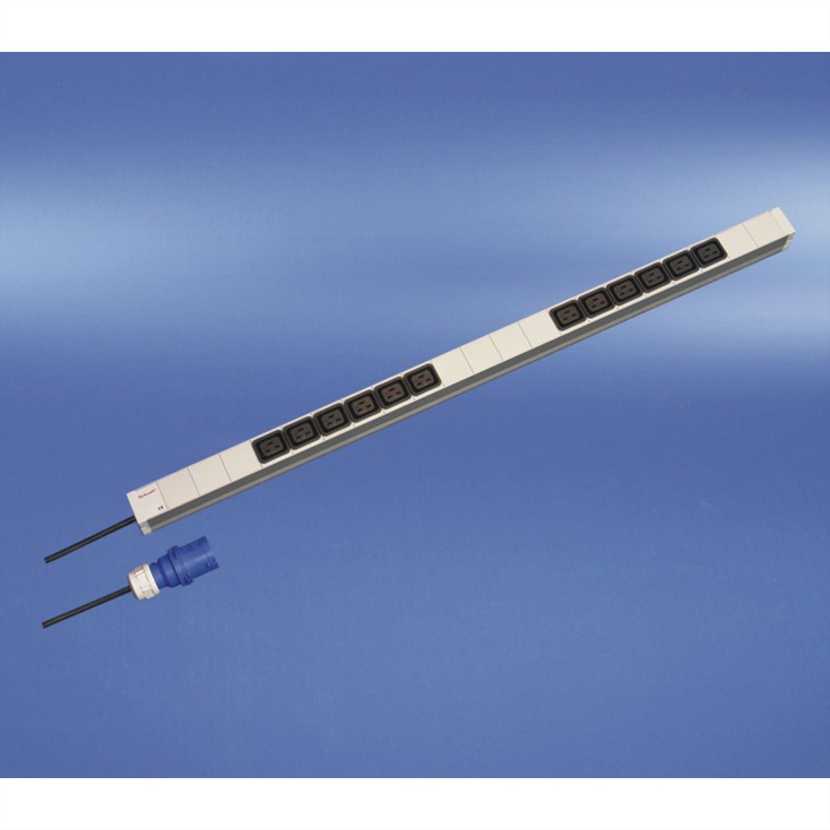 SCHROFF Socket Strip, IEC C19, 16 A, IEC 60309 Plug, 12x IEC C19