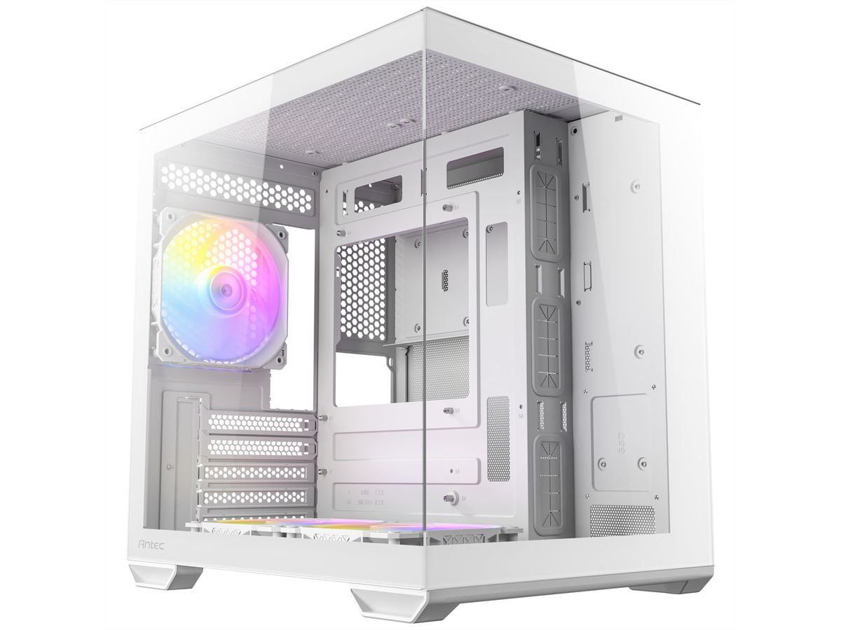 ANTEC CX60M ARGB PC Gehäuse Mini Tower Micro-ATX, weiß