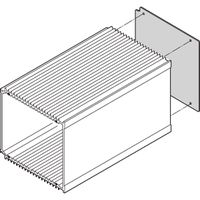 SCHROFF HF Frame Type Plug-In Unit Rear Panel, Without Cut-Out, 3 U, 28 HP