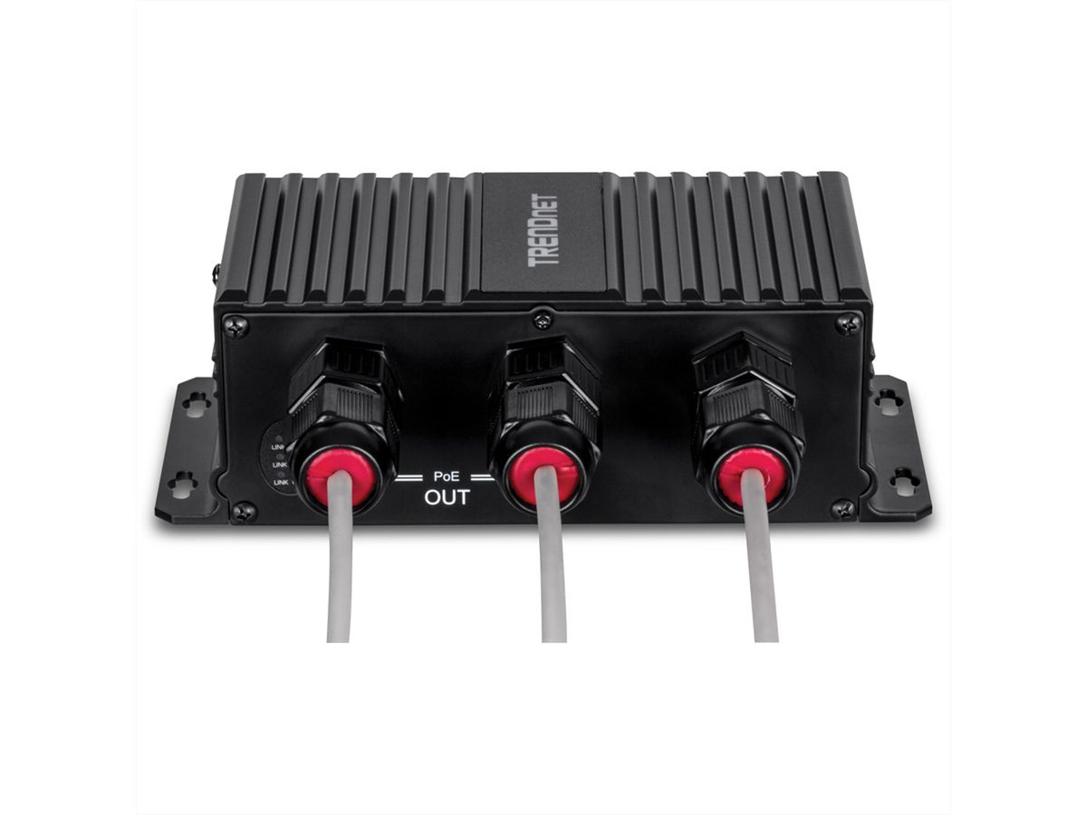 TRENDnet TI-EU120 2-Port UPoE Extender Industrial Outdoor Gigabit