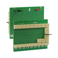 SCHROFF CPCI seriële backplane, 3 HE, 9 sleuven, systeemsleuf rechts, enkele ster, zonder RIO