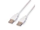 VALUE USB 2.0 Kabel, Type A-A, wit, 3 m