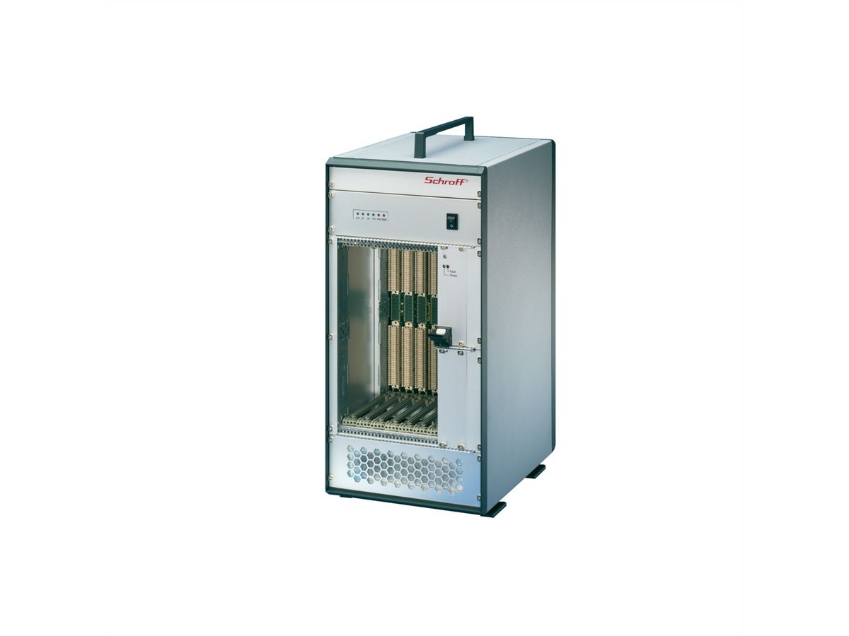 SCHROFF VME64x-systeem, Tower, 4 HE, open frame voeding