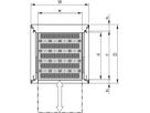 SCHROFF 19" telescopische plank voor Varistar, Novastar, Eurorack, 70 kg, RAL 7021, 553W 400D