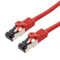 VALUE S/FTP Patch Cord Cat.8 (Class I), stranded, LSOH, PoE, red, 1 m