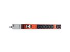 BACHMANN IT PDU ALU 1U 36x C13 6x miniature circuit breakers CEE 3x32A red