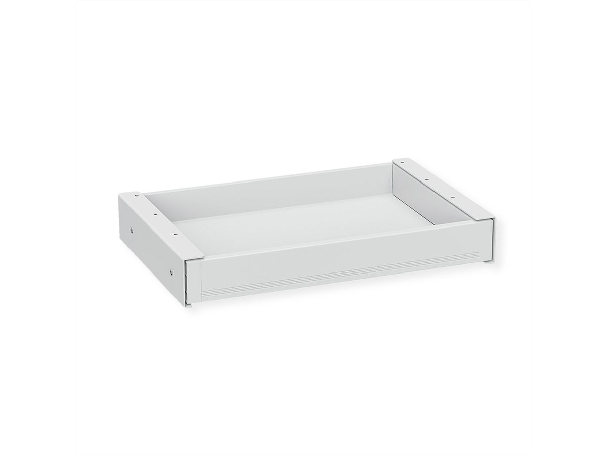 VALUE Ultra-Slim Underdesk Mount Storage Drawer, 420 mm width, white