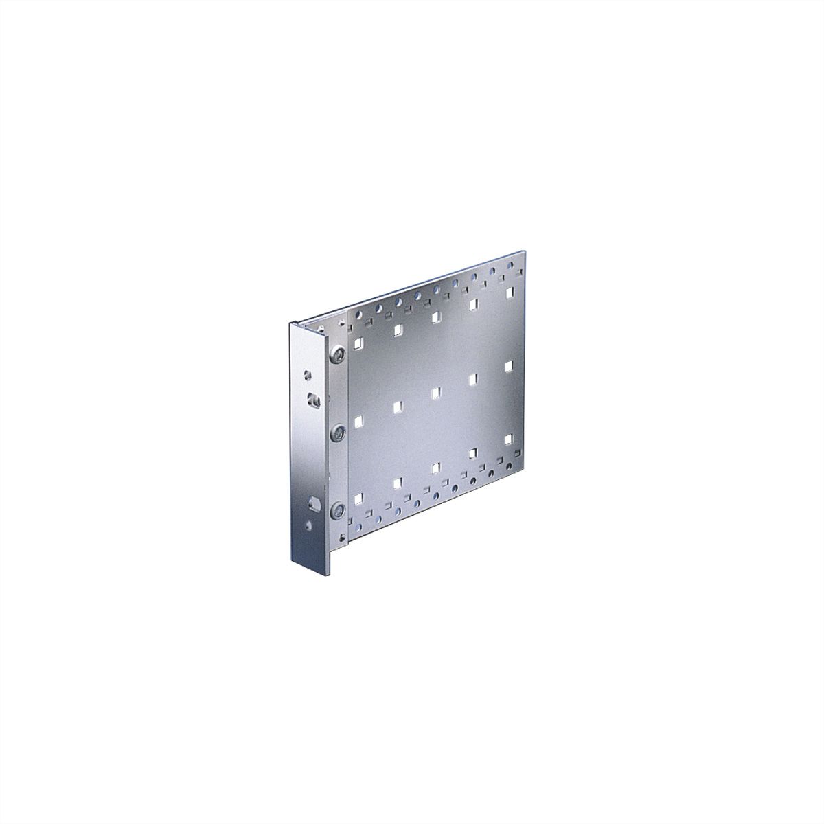 SCHROFF EuropacPRO zijwand voor textielafdichting, Type H, zwaar, handgreepgaten, 6 HE, 295 mm