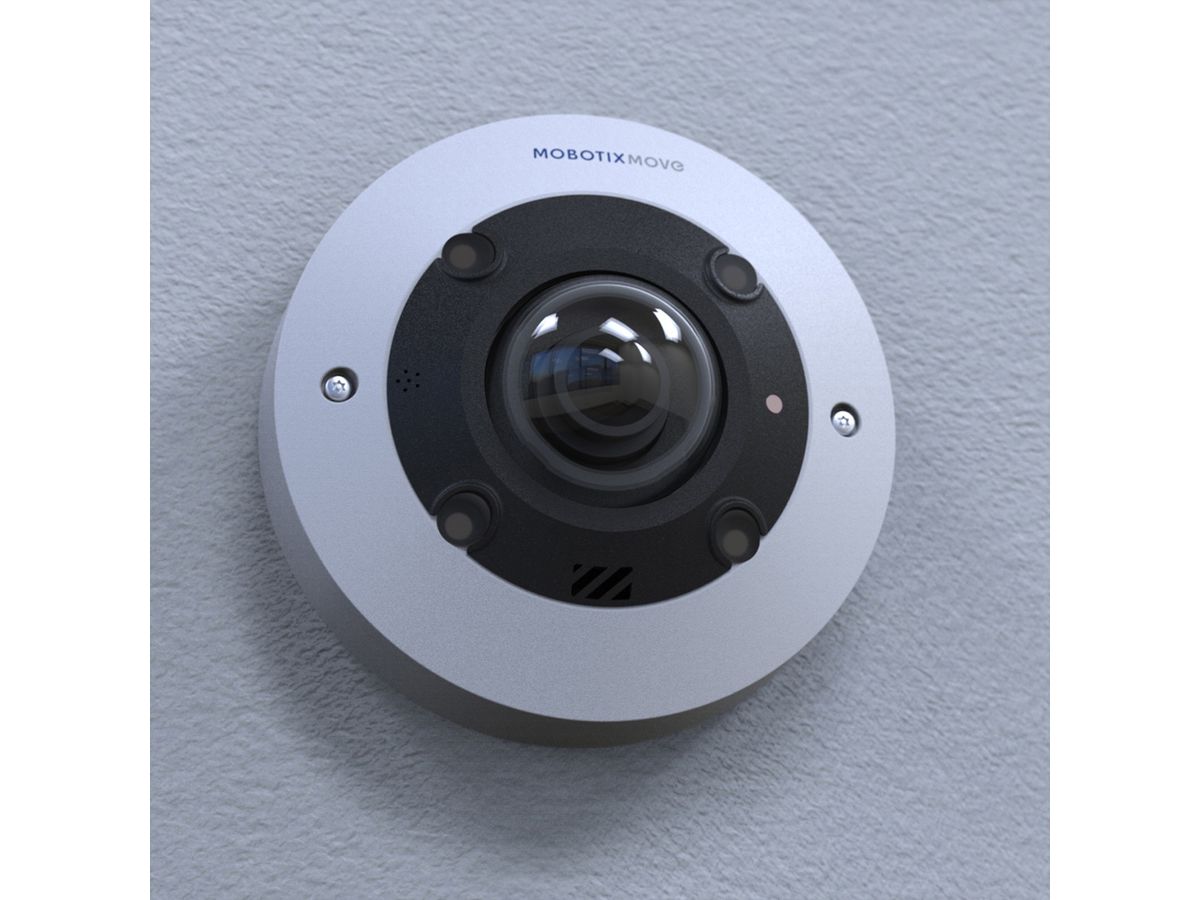 MOBOTIX MOVE Fish-Eye Binnencamera 12 MP, 360°, IR LED tot 10 m