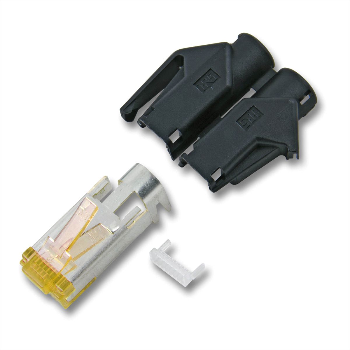 DRAKA Cat.6A (Class EA) Patch Cable UC900 / HIROSE TM31, grey, 10 m