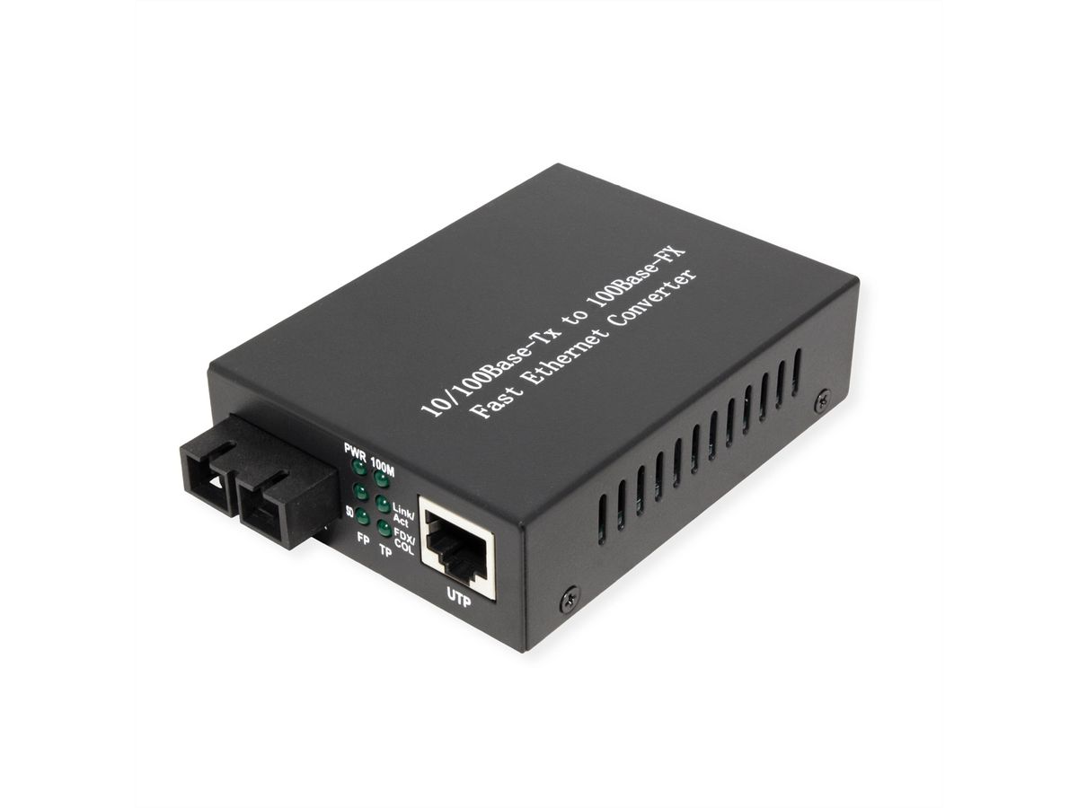 VALUE Fast Ethernet Converter, RJ45 - SC