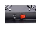 ROLINE 19-inch roof-mounted fan unit 4 fans, Thermostat black