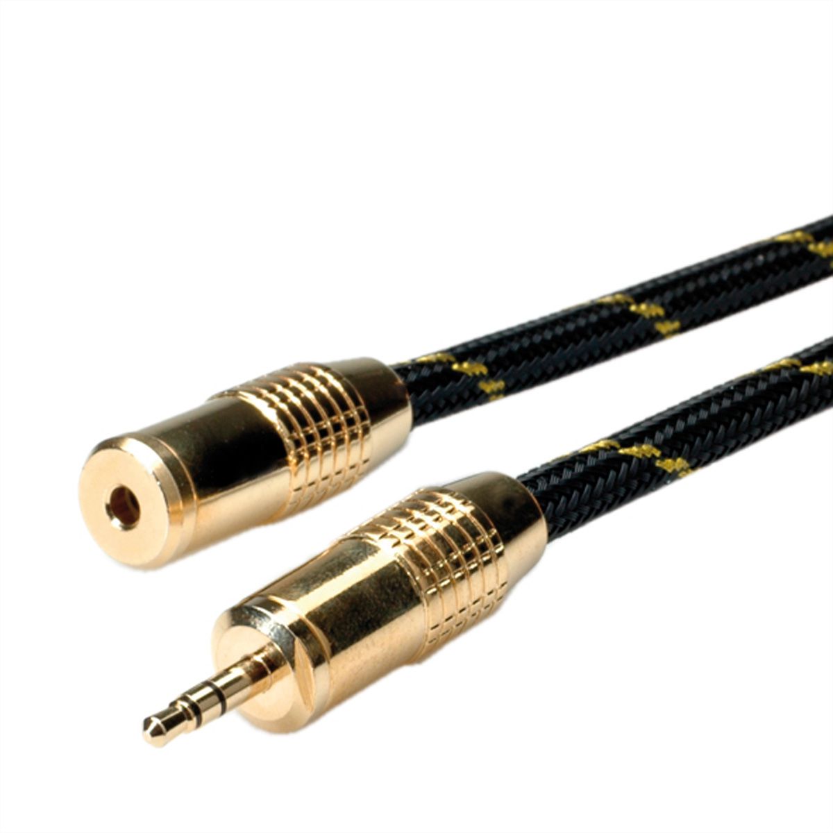 ROLINE GOLD 3,5mm audio verlengkabel Male/Female, 2,5 m
