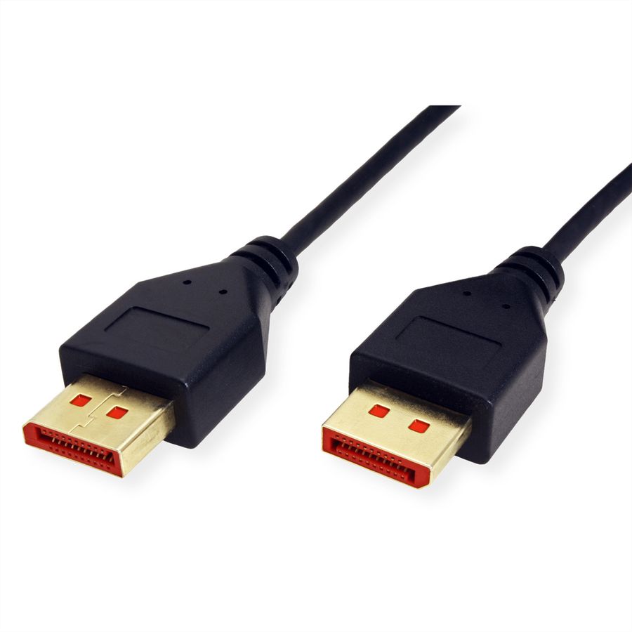 ROLINE DisplayPort Cable, v1.4, DP-DP, M/M, SLIM, black, 1 m