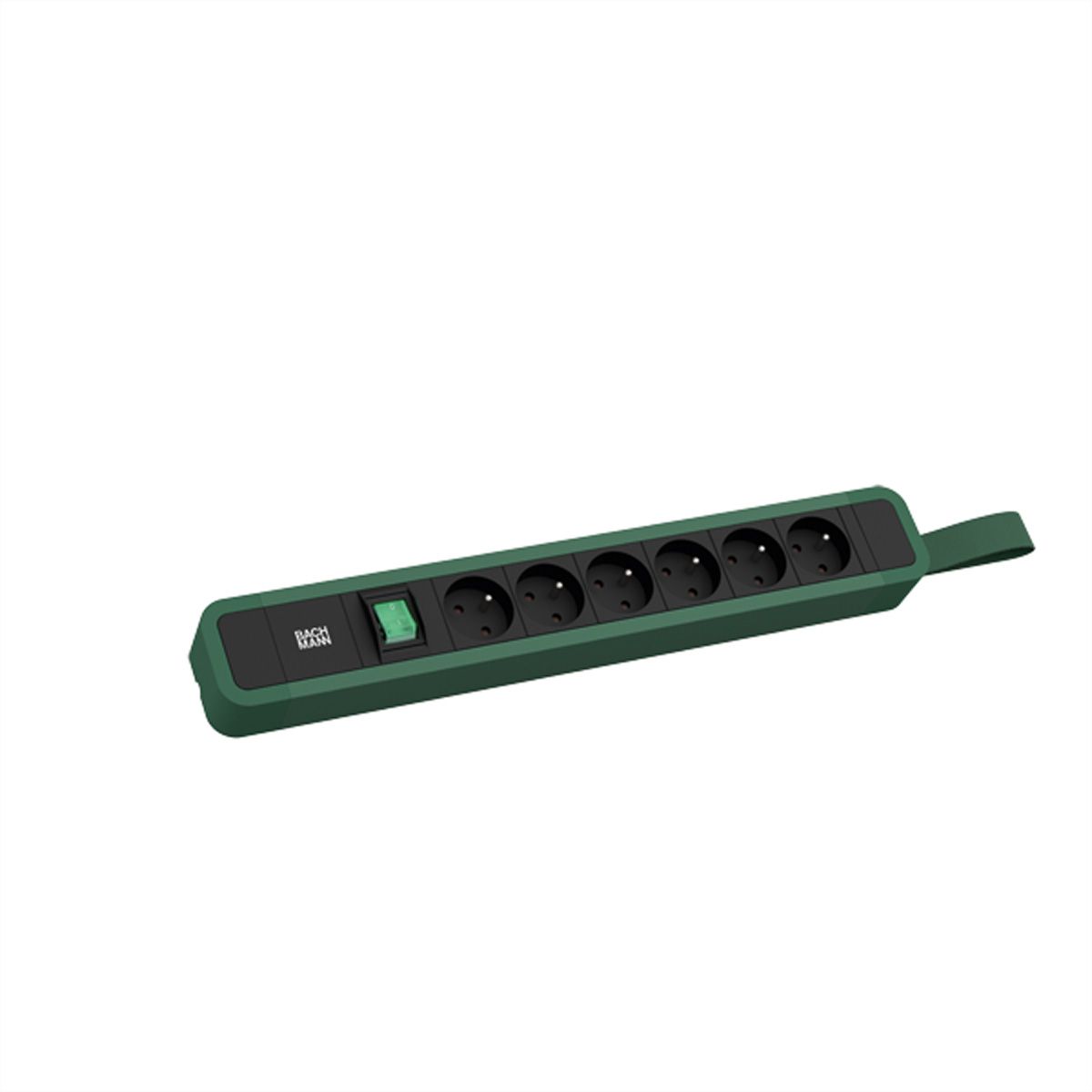 BACHMANN PRIMO 2 6xUTE 1xswitch with loop 2.0m CEE7/7 RAL6028