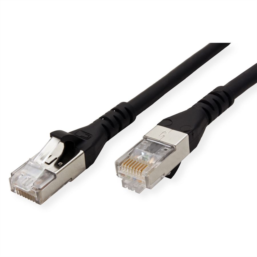 METZ CONNECT Patchkabel Cat.6A AWG 26 , LSOH, zwart, 25 m