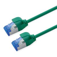 ROLINE S/FTP Patch Cord Cat.6A / Class EA, LSOH, Slim, PoE, green, 2 m