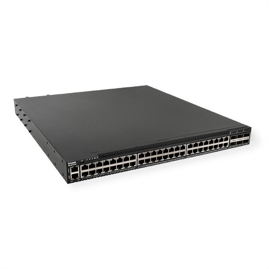 D-Link DXS-3610-54T/SI/E 48x 1/10GbE , 6x 40/100GbE QSFP+/QSFP28-poorten L3 Stackable 10G Managed Switch