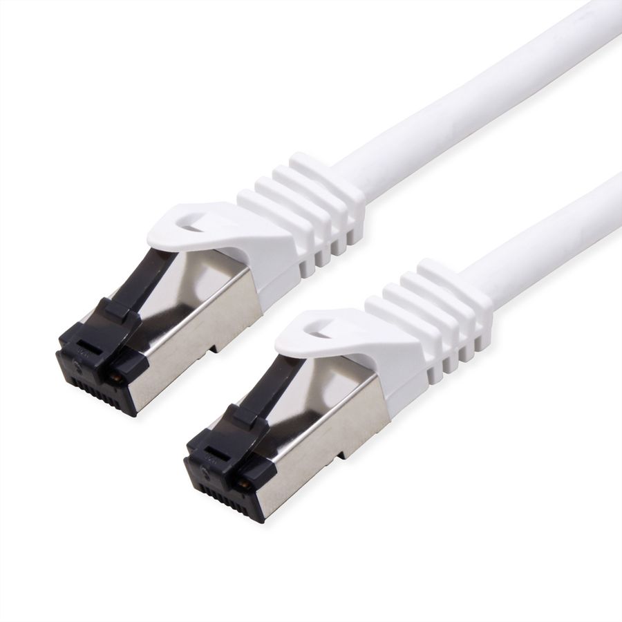 VALUE S/FTP Patch Cord Cat.8 (Class I), stranded, LSOH, PoE, white, 3 m