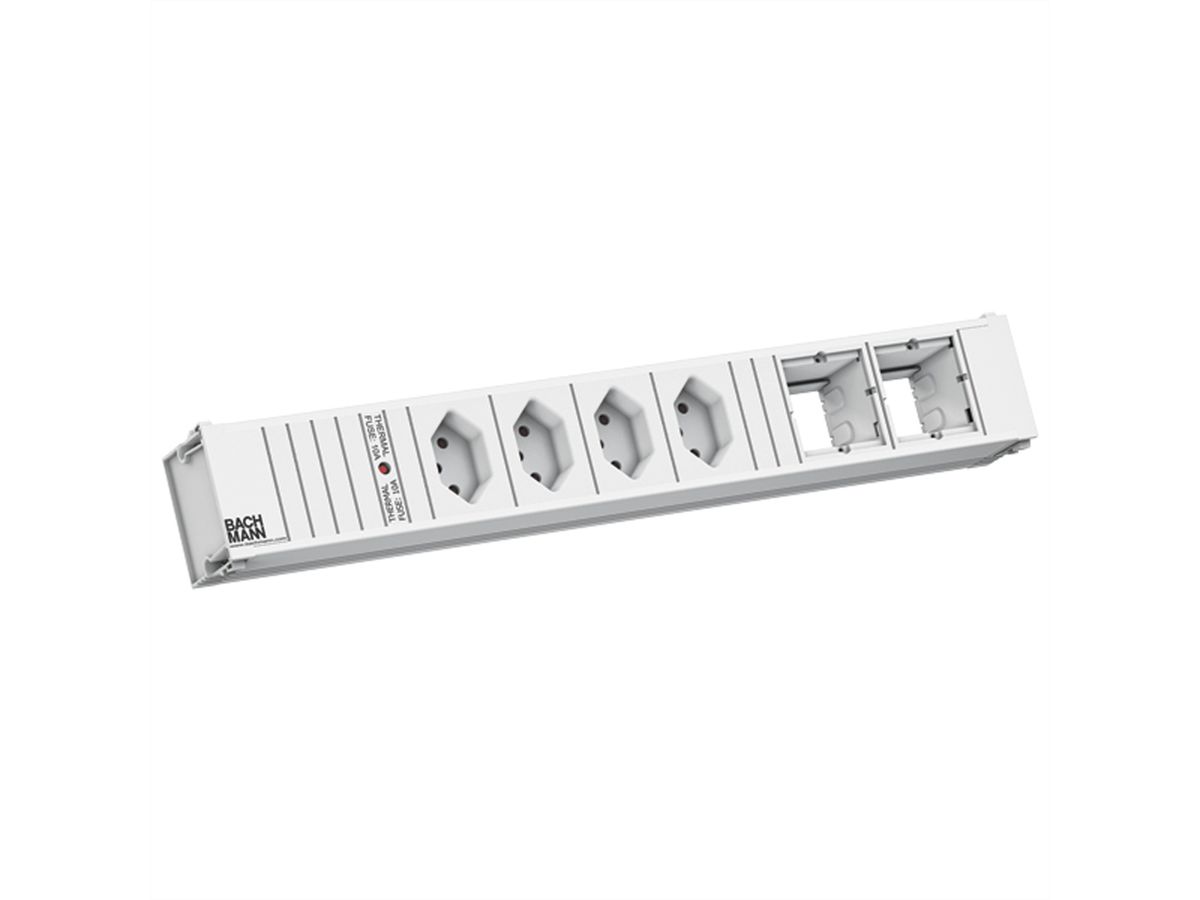 BACHMANN CONI 4xCH 0° 2xCM 0.2m GST18 RAL9010
