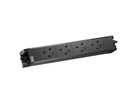 BACHMANN STAPPENSTEUN 4xUK 45° 3,15A GST18, zwart