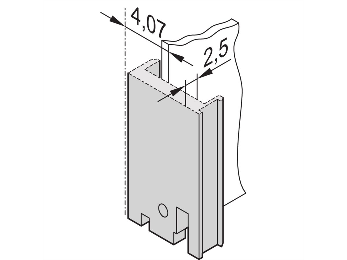 SCHROFF Plug-In Unit U-Profile Front Panel for IEL, IET or Type 2 Handle, 6 U, 16 HP, 2.5 mm, Al, Front Anodized, Rear Conductive